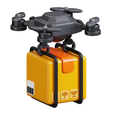 Drone Delivery  3D Icon