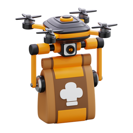 Drone delivery  3D Icon