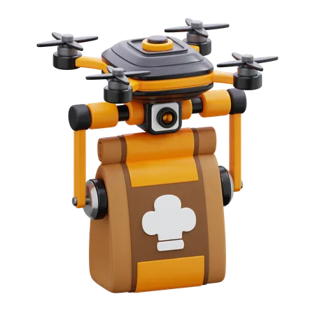 Drone delivery  3D Icon