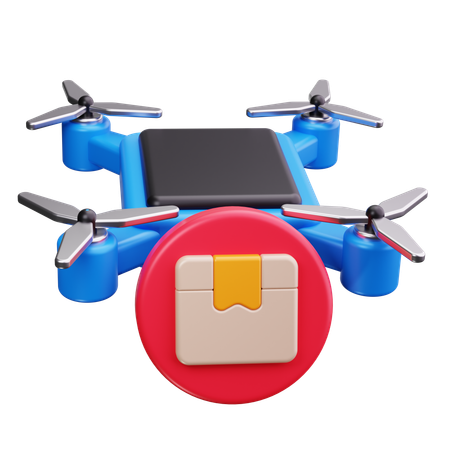 Drone Delivery  3D Icon