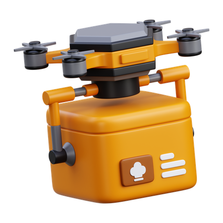 Drone delivery  3D Icon