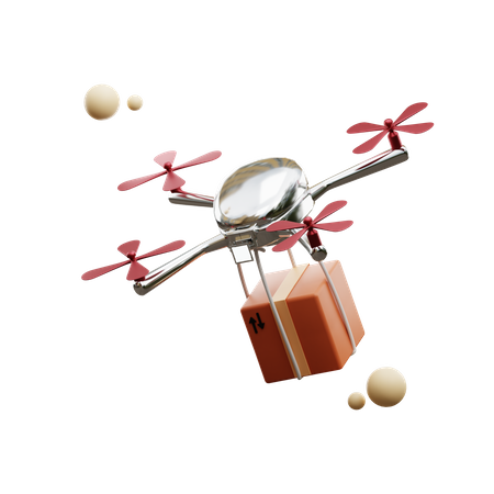 Drone Delivery  3D Icon