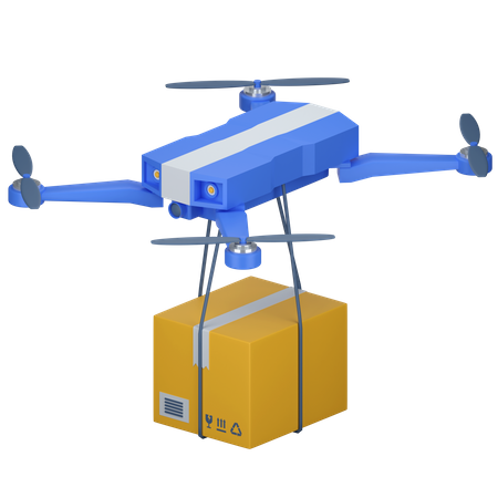 Drone Delivery  3D Icon