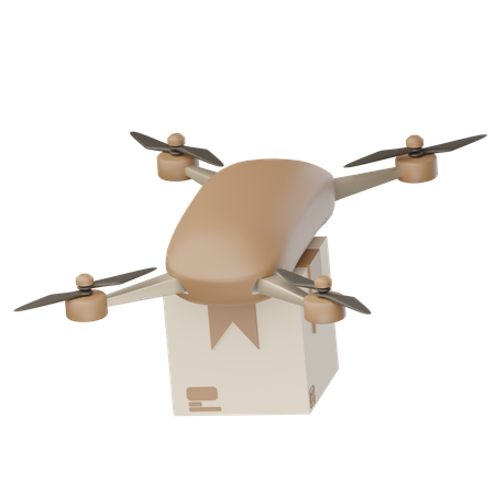 Drone Delivery  3D Icon