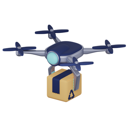 Drone Delivery  3D Icon