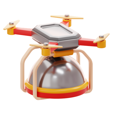 Drone Delivery  3D Icon