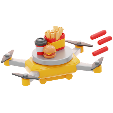 Drone Delivery  3D Icon