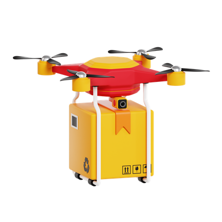 Drone Delivery  3D Icon