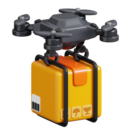 Drone Delivery  3D Icon