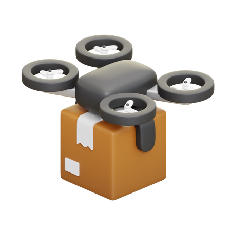 Drone Delivery  3D Icon