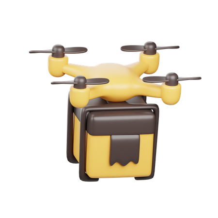Drone Delivery  3D Icon