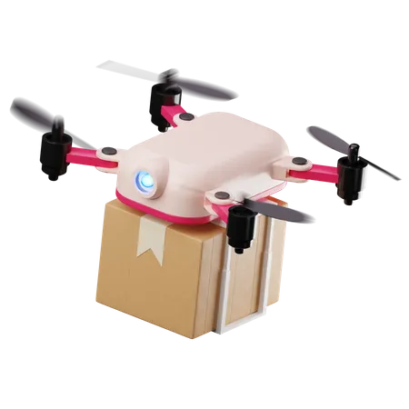 Drone Delivery  3D Illustration