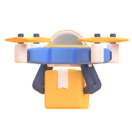 Drone Delivery  3D Illustration