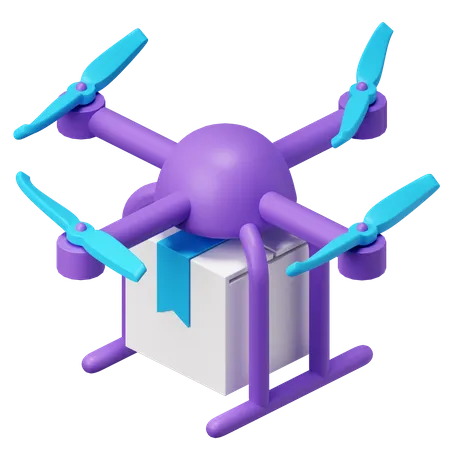 Drone Delivery  3D Illustration