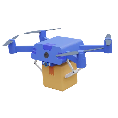 Robotic Drone Delivery 3 D Icon Illustration 3D Icon