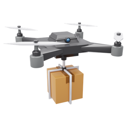 Drone Delivery Service  3D Icon