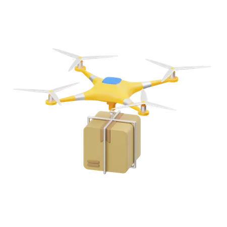 Drone Delivery Service  3D Icon