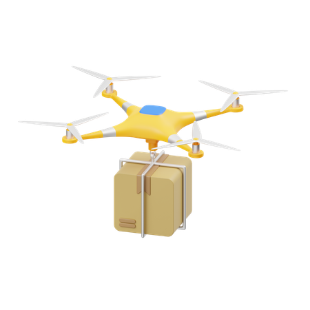 Drone Delivery Service  3D Icon
