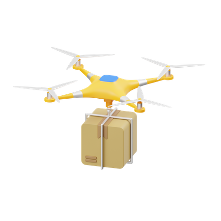 Drone Delivery Service 3D Icon