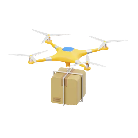 Drone Delivery Service 3D Icon