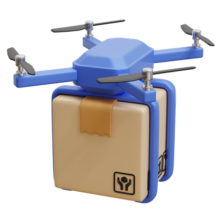 Drone Delivery Service  3D Icon
