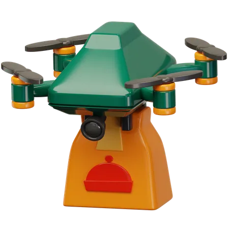 Drone Food Delivery  3D Icon