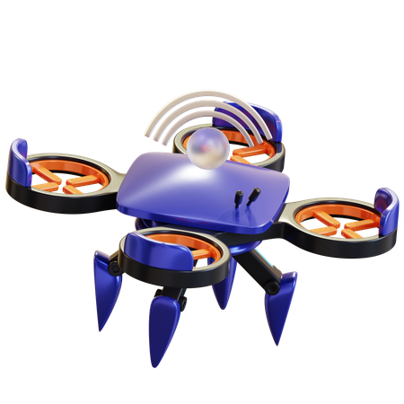 Drone inteligente  3D Icon
