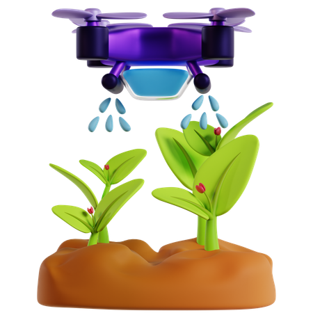 Drone Irrigation System  3D Icon