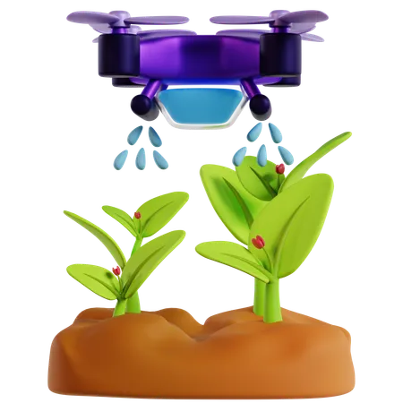 Drone Irrigation System  3D Icon