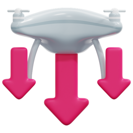 Drone Landing  3D Icon