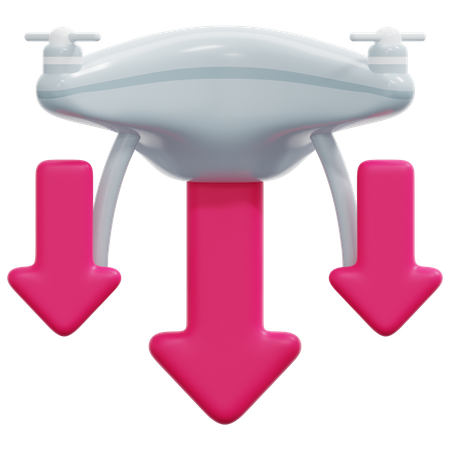 Drone Landing 3D Icon
