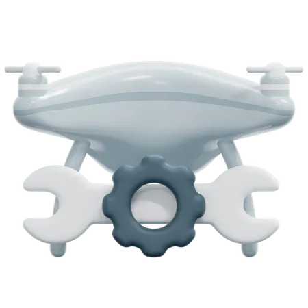 Drone Maintenance  3D Icon