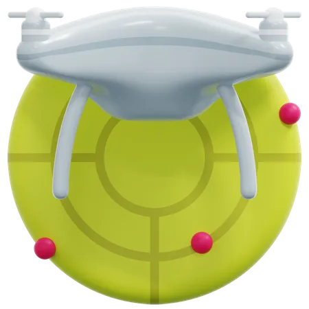 Drone Radar  3D Icon