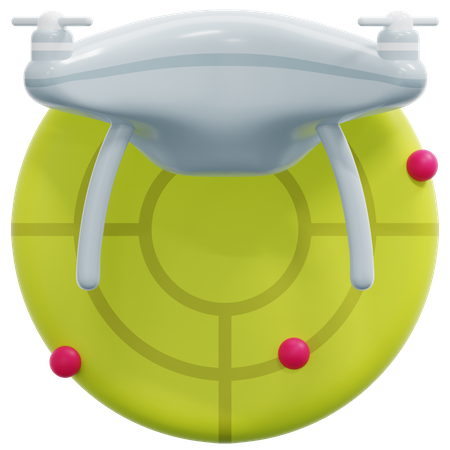Drone Radar  3D Icon
