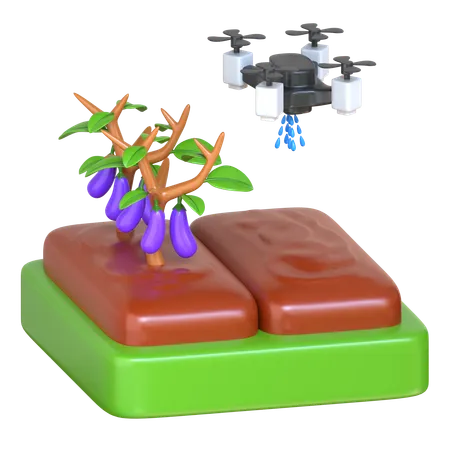 Rega de drone  3D Icon