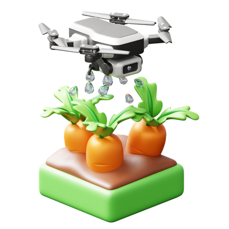 Rega de drone  3D Icon