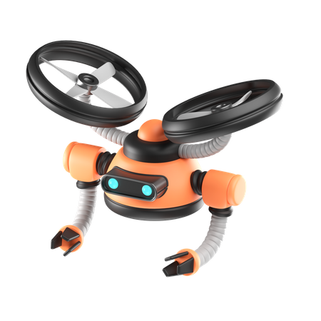 Drone Robot  3D Icon