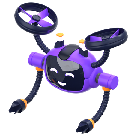 Drone robot  3D Icon