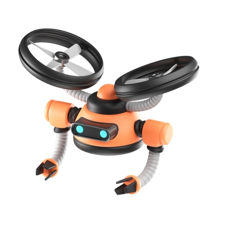 Drone Robot  3D Icon