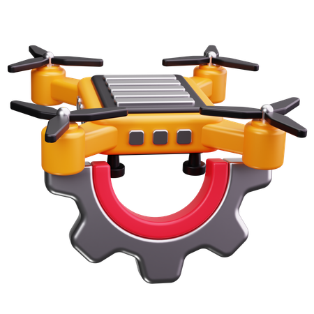 Drone Service  3D Icon