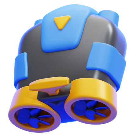Drone subaquático  3D Icon
