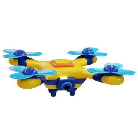 Drone Technology  3D Icon