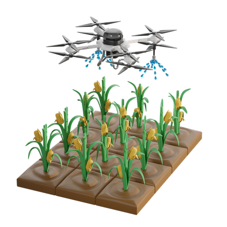 Drone Technology  3D Icon