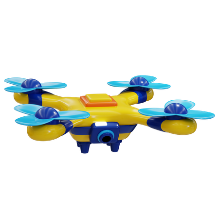 Drone Technology  3D Icon