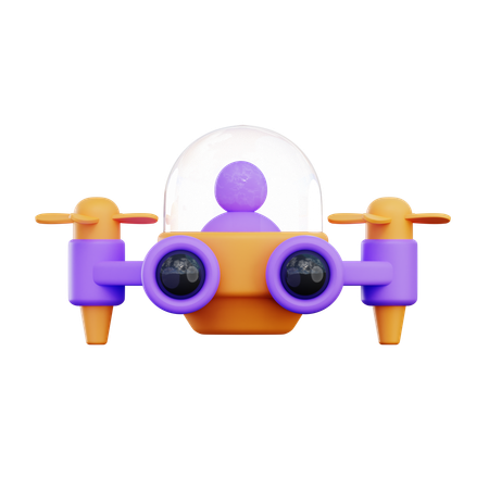 Drone Vehicle  3D Icon