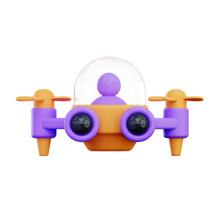 Drone Vehicle  3D Icon