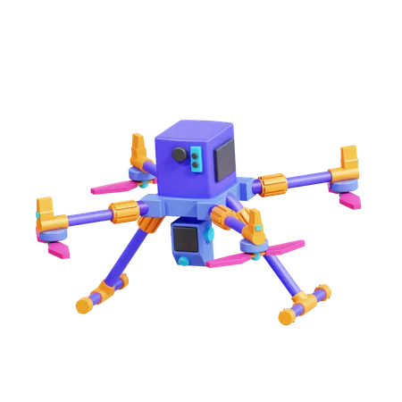 Drone Vehicle 3D Icon