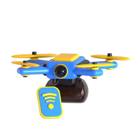 Drone Wifi  3D Icon