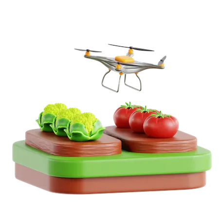Drones agrícolas  3D Icon
