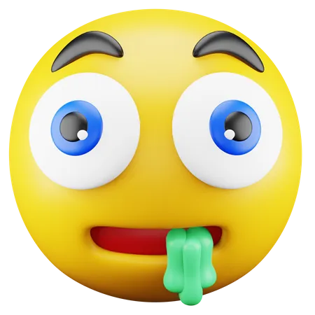 Drooling Emoji  3D Icon